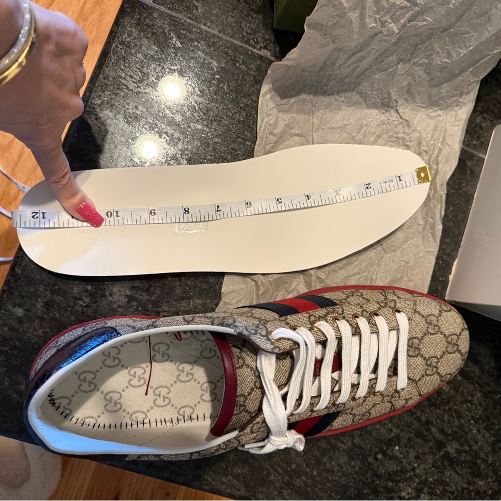 Gucci Ace GG Supreme monogram sneakers sz 13 - Picture 17 of 17